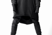 画像をギャラリービューアに読み込む, thomkrom BRUSHED BACK LONG HOODIE / FRENCH-TERRY (BLACK)