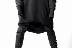 画像をギャラリービューアに読み込む, thomkrom BRUSHED BACK LONG HOODIE / FRENCH-TERRY (BLACK)