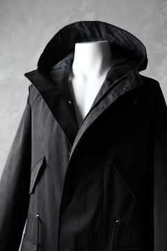 画像をギャラリービューアに読み込む, COLINA M-1948 HOOD PARKA COAT / HIGH DENSITY MILICLOTH (BLACK)