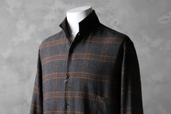 画像をギャラリービューアに読み込む, COLINA GARDENER CHECK SHIRT / SOFT FLANNEL (GREY x BROWN)