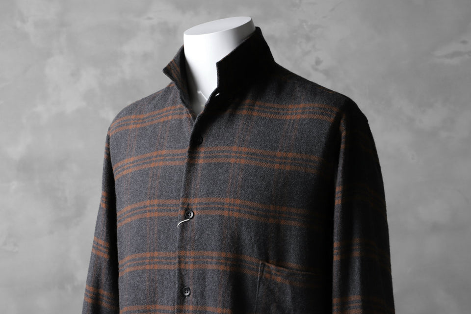 Load image into Gallery viewer, COLINA GARDENER CHECK SHIRT / SOFT FLANNEL (GREY x BROWN)