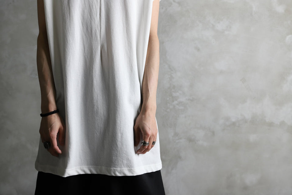 画像をギャラリービューアに読み込む, KLASICA LUNG CAP SLEEVE LONG  CUT & SEWN / DRY TWILL JERSEY (WHITE)