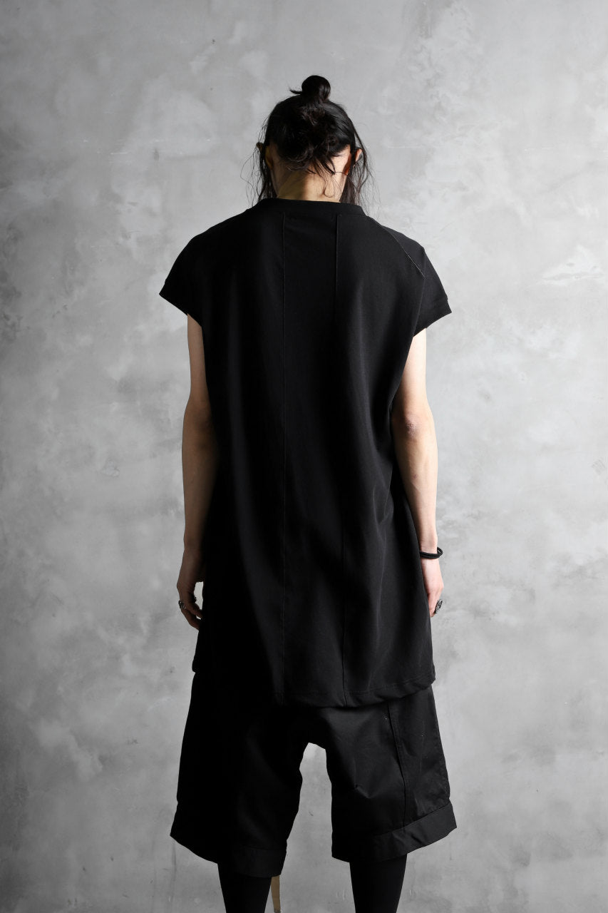 画像をギャラリービューアに読み込む, KLASICA LUNG CAP SLEEVE LONG  CUT & SEWN / DRY TWILL JERSEY (BLACK)