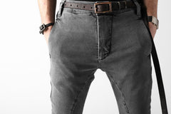 画像をギャラリービューアに読み込む, thomkrom OVER LOCKED SLIM TROUSERS / FADE STRETCH DENIM (LIGHT GREY)