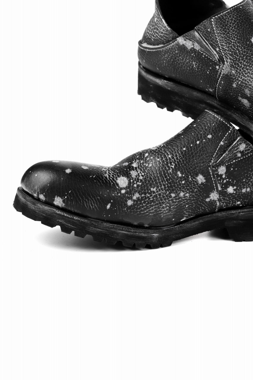 画像をギャラリービューアに読み込む, Portaille exclusive PL5 VB Slipon Shoes / Oiled Kip handpainted (BLACK)