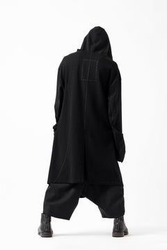 画像をギャラリービューアに読み込む, SOSNOVSKA STITCHED HOODY COAT (BLACK)