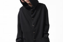 画像をギャラリービューアに読み込む, SOSNOVSKA STITCHED HOODY COAT (BLACK)