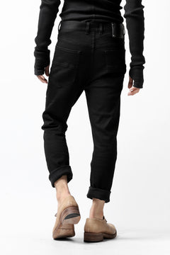Load image into Gallery viewer, ISAMU KATAYAMA BACKLASH LOWCROTCH SLIM PANTS / HIGH POWER STRETCH DENIM (BLACK)