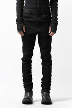 Load image into Gallery viewer, ISAMU KATAYAMA BACKLASH LOWCROTCH SLIM PANTS / HIGH POWER STRETCH DENIM (BLACK)