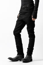 Load image into Gallery viewer, ISAMU KATAYAMA BACKLASH LOWCROTCH SLIM PANTS / HIGH POWER STRETCH DENIM (BLACK)