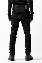 Load image into Gallery viewer, ISAMU KATAYAMA BACKLASH LOWCROTCH SLIM PANTS / HIGH POWER STRETCH DENIM (BLACK)