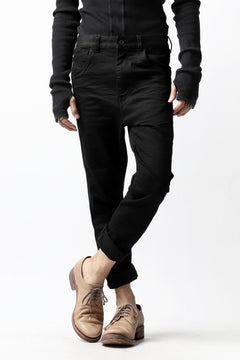 Load image into Gallery viewer, ISAMU KATAYAMA BACKLASH LOWCROTCH SLIM PANTS / HIGH POWER STRETCH DENIM (BLACK)