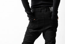 Load image into Gallery viewer, ISAMU KATAYAMA BACKLASH LOWCROTCH SLIM PANTS / HIGH POWER STRETCH DENIM (BLACK)