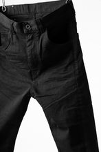 Load image into Gallery viewer, ISAMU KATAYAMA BACKLASH LOWCROTCH SLIM PANTS / HIGH POWER STRETCH DENIM (BLACK)