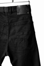 Load image into Gallery viewer, ISAMU KATAYAMA BACKLASH LOWCROTCH SLIM PANTS / HIGH POWER STRETCH DENIM (BLACK)