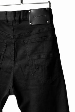Load image into Gallery viewer, ISAMU KATAYAMA BACKLASH LOWCROTCH SLIM PANTS / HIGH POWER STRETCH DENIM (BLACK)