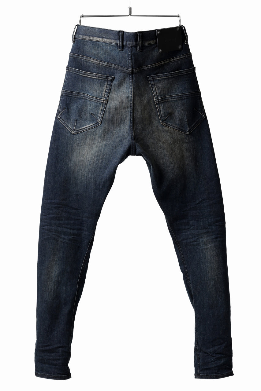 画像をギャラリービューアに読み込む, ISAMU KATAYAMA BACKLASH L/C SLIM DENIM PANTS / EXTREME STRETCH DIRTY (INDIGO)