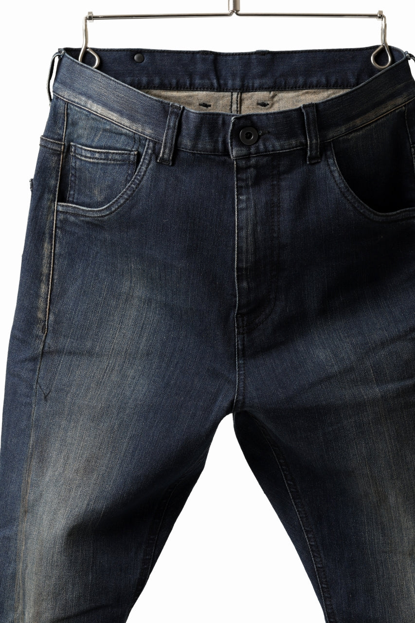 画像をギャラリービューアに読み込む, ISAMU KATAYAMA BACKLASH L/C SLIM DENIM PANTS / EXTREME STRETCH DIRTY (INDIGO)