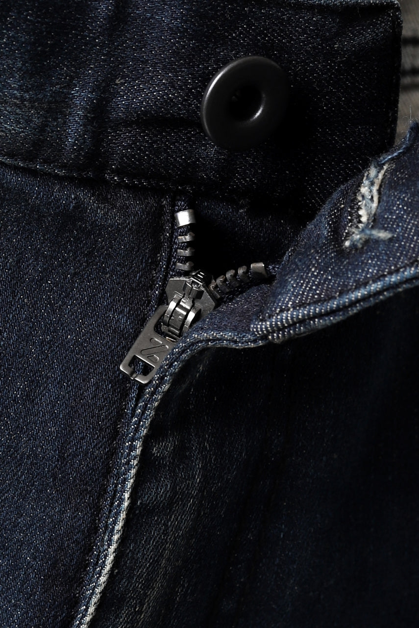 画像をギャラリービューアに読み込む, ISAMU KATAYAMA BACKLASH L/C SLIM DENIM PANTS / EXTREME STRETCH DIRTY (INDIGO)