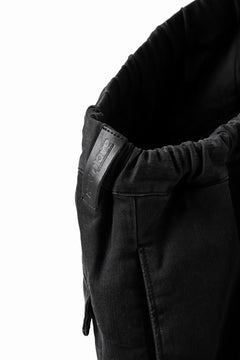 画像をギャラリービューアに読み込む, ISAMU KATAYAMA BACKLASH SARROUEL DENIM SHORTS / EXTREME STRETCH WASHER (BLACK)
