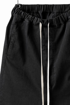 画像をギャラリービューアに読み込む, ISAMU KATAYAMA BACKLASH SARROUEL DENIM SHORTS / EXTREME STRETCH WASHER (BLACK)