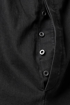 画像をギャラリービューアに読み込む, ISAMU KATAYAMA BACKLASH SARROUEL DENIM SHORTS / EXTREME STRETCH WASHER (BLACK)