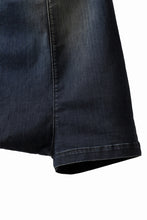 画像をギャラリービューアに読み込む, ISAMU KATAYAMA BACKLASH SARROUEL DENIM SHORTS / EXTREME STRETCH DIRTY (INDIGO)