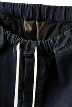 画像をギャラリービューアに読み込む, ISAMU KATAYAMA BACKLASH SARROUEL DENIM SHORTS / EXTREME STRETCH DIRTY (INDIGO)