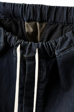 画像をギャラリービューアに読み込む, ISAMU KATAYAMA BACKLASH SARROUEL DENIM SHORTS / EXTREME STRETCH DIRTY (INDIGO)