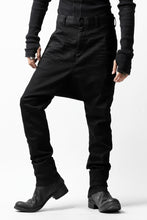 Load image into Gallery viewer, ISAMU KATAYAMA BACKLASH SARROUEL PANTS / HIGH POWER STRETCH DENIM (BLACK)
