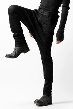 Load image into Gallery viewer, ISAMU KATAYAMA BACKLASH SARROUEL PANTS / HIGH POWER STRETCH DENIM (BLACK)