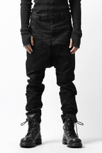 Load image into Gallery viewer, ISAMU KATAYAMA BACKLASH SARROUEL PANTS / HIGH POWER STRETCH DENIM (BLACK)