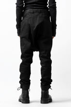 Load image into Gallery viewer, ISAMU KATAYAMA BACKLASH SARROUEL PANTS / HIGH POWER STRETCH DENIM (BLACK)