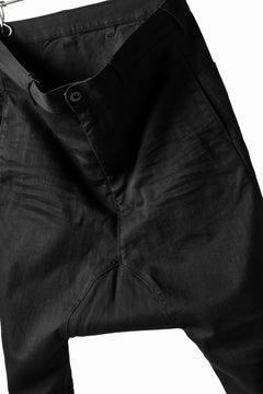 Load image into Gallery viewer, ISAMU KATAYAMA BACKLASH SARROUEL PANTS / HIGH POWER STRETCH DENIM (BLACK)