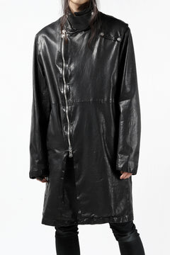 Load image into Gallery viewer, ISAMU KATAYAMA BACKLASH LONG DOUBLE RIDERS / Italy Shoulder 0.6 OBJECT DYED (BLACK)