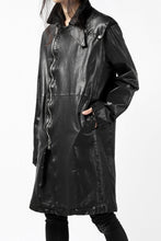 Load image into Gallery viewer, ISAMU KATAYAMA BACKLASH LONG DOUBLE RIDERS / Italy Shoulder 0.6 OBJECT DYED (BLACK)