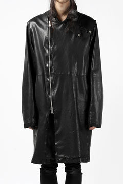 Load image into Gallery viewer, ISAMU KATAYAMA BACKLASH LONG DOUBLE RIDERS / Italy Shoulder 0.6 OBJECT DYED (BLACK)