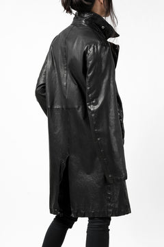 Load image into Gallery viewer, ISAMU KATAYAMA BACKLASH LONG DOUBLE RIDERS / Italy Shoulder 0.6 OBJECT DYED (BLACK)