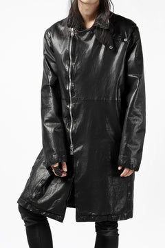 Load image into Gallery viewer, ISAMU KATAYAMA BACKLASH LONG DOUBLE RIDERS / Italy Shoulder 0.6 OBJECT DYED (BLACK)