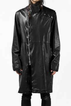 Load image into Gallery viewer, ISAMU KATAYAMA BACKLASH LONG DOUBLE RIDERS / Italy Shoulder 0.6 OBJECT DYED (BLACK)