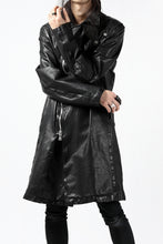 Load image into Gallery viewer, ISAMU KATAYAMA BACKLASH LONG DOUBLE RIDERS / Italy Shoulder 0.6 OBJECT DYED (BLACK)