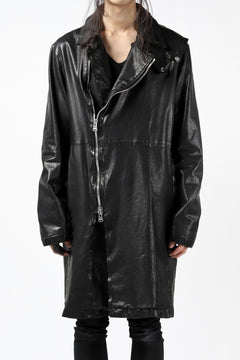 Load image into Gallery viewer, ISAMU KATAYAMA BACKLASH LONG DOUBLE RIDERS / Italy Shoulder 0.6 OBJECT DYED (BLACK)