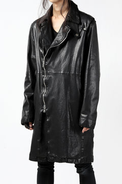 Load image into Gallery viewer, ISAMU KATAYAMA BACKLASH LONG DOUBLE RIDERS / Italy Shoulder 0.6 OBJECT DYED (BLACK)