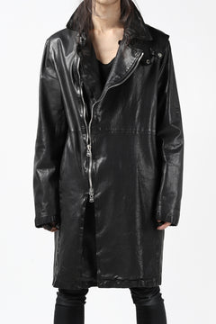 Load image into Gallery viewer, ISAMU KATAYAMA BACKLASH LONG DOUBLE RIDERS / Italy Shoulder 0.6 OBJECT DYED (BLACK)