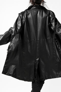 Load image into Gallery viewer, ISAMU KATAYAMA BACKLASH LONG DOUBLE RIDERS / Italy Shoulder 0.6 OBJECT DYED (BLACK)