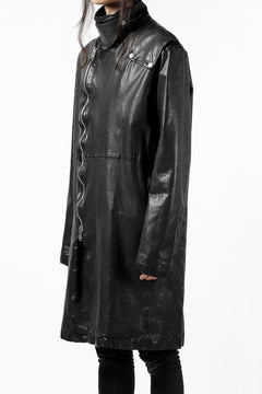 Load image into Gallery viewer, ISAMU KATAYAMA BACKLASH LONG DOUBLE RIDERS / Italy Shoulder 0.6 OBJECT DYED (BLACK)