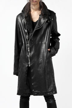 Load image into Gallery viewer, ISAMU KATAYAMA BACKLASH LONG DOUBLE RIDERS / Italy Shoulder 0.6 OBJECT DYED (BLACK)