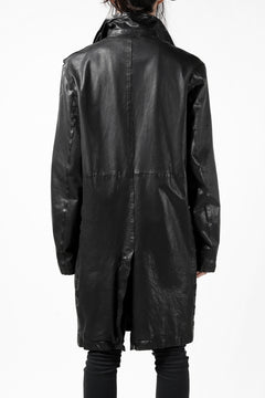 Load image into Gallery viewer, ISAMU KATAYAMA BACKLASH LONG DOUBLE RIDERS / Italy Shoulder 0.6 OBJECT DYED (BLACK)