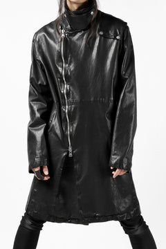 Load image into Gallery viewer, ISAMU KATAYAMA BACKLASH LONG DOUBLE RIDERS / Italy Shoulder 0.6 OBJECT DYED (BLACK)