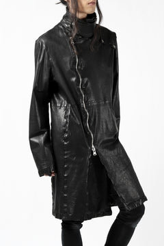 Load image into Gallery viewer, ISAMU KATAYAMA BACKLASH LONG DOUBLE RIDERS / Italy Shoulder 0.6 OBJECT DYED (BLACK)